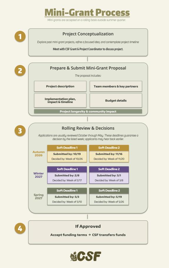 Mini-grant visual map process