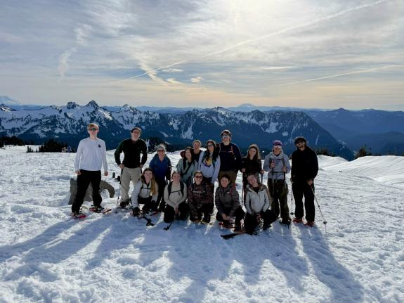 Peaks hikers exploring Mt. Rainier
