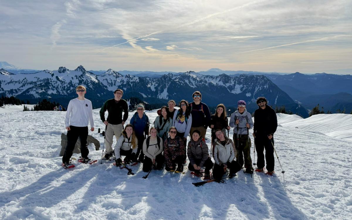 Peaks hikers exploring Mt. Rainier
