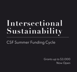 graphic of intersectional sustainability grant cycle